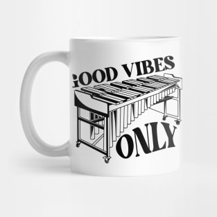 Vintage Good Vibes Only // Funny Vibraphone Player // Retro High School Marching Band Mug